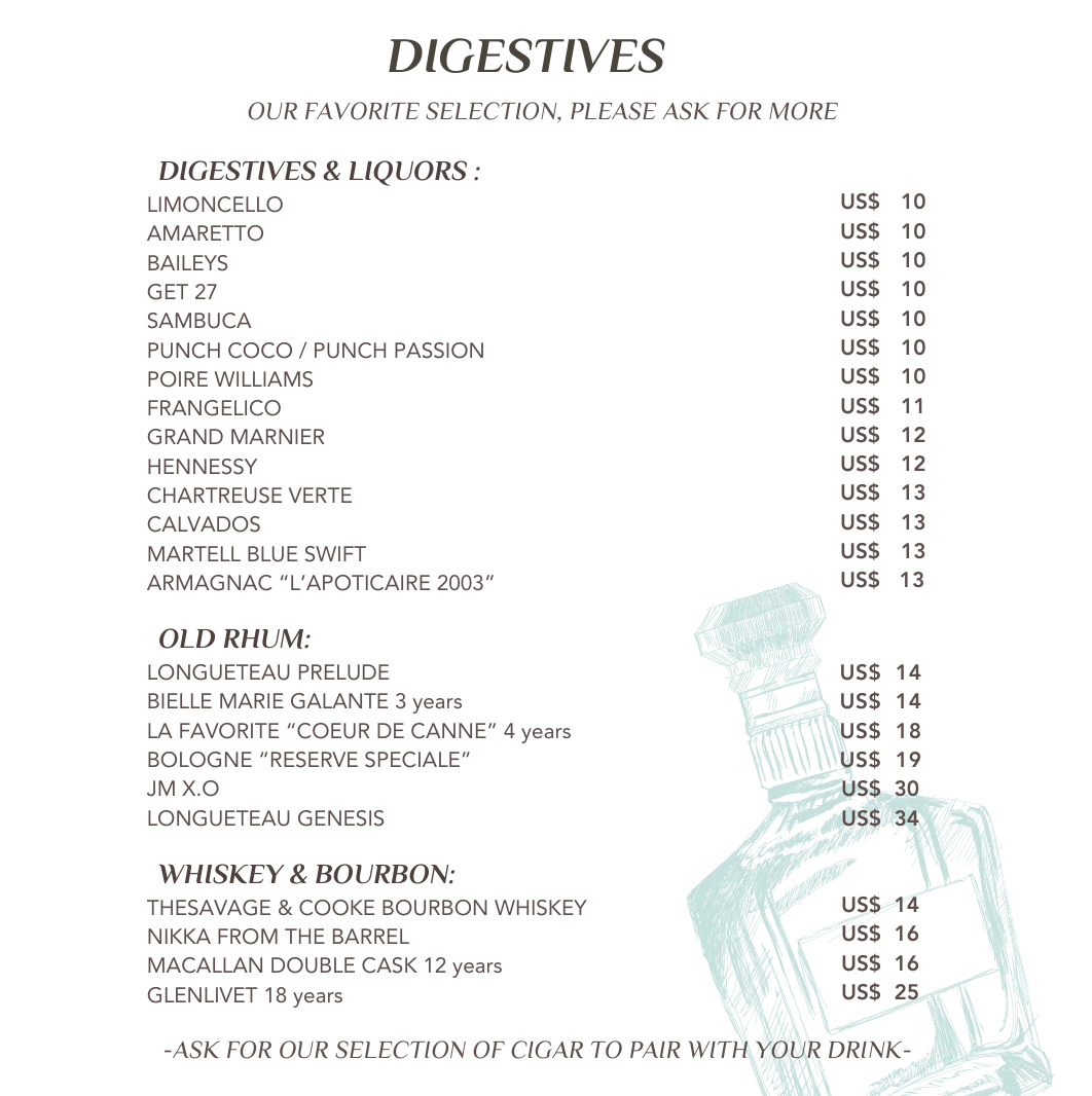 Desserts menu page 2
